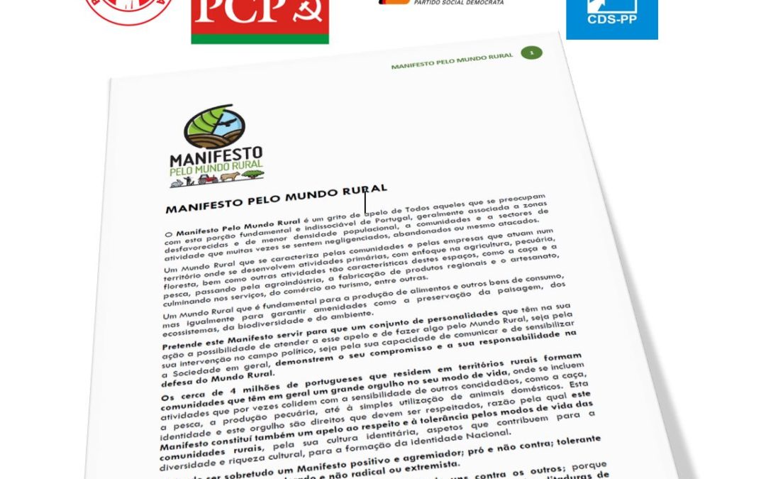 Ronda pelos partidos com assento parlamentar que defendem o Mundo Rural.