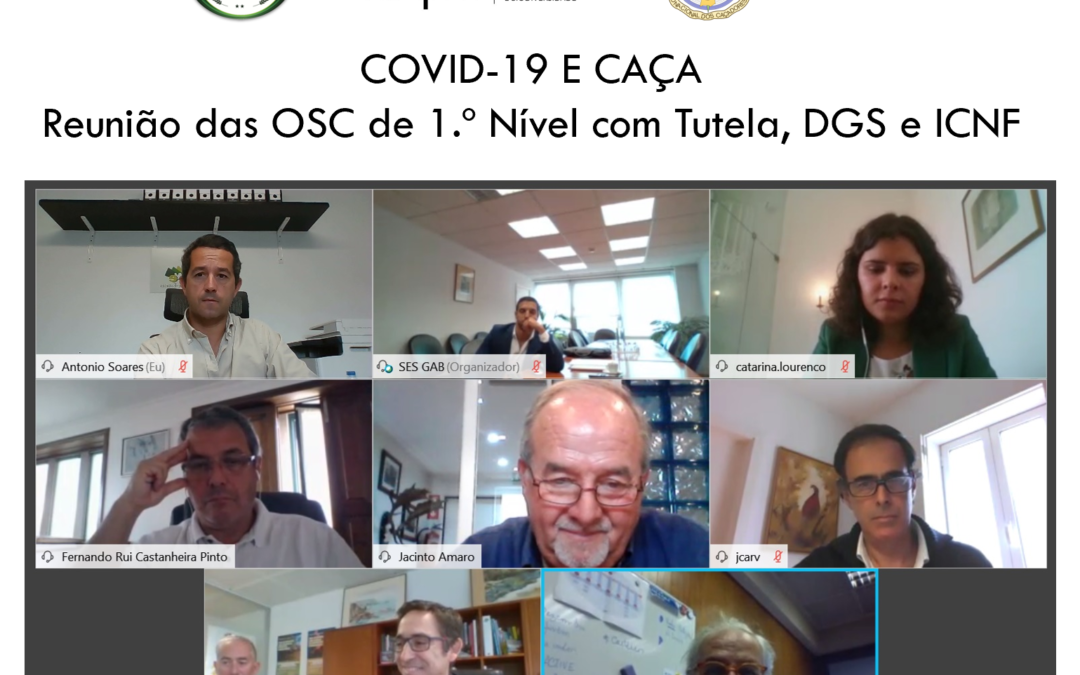 COVID-19 MEDIDAS PARA A CAÇA: OSC de 1.º nível reúnem com DGS